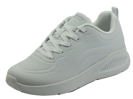Skechers Skechers 117151 How Street White Scarpe Sportive per Donna in ecopelle White