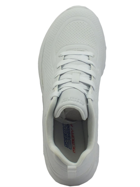 Skechers Skechers 117151 How Street White Scarpe Sportive per Donna in ecopelle White