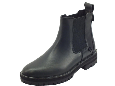 Timberland Timberland 0A2KRE London Square Black Tronchetti per Donna modello Beatles in pelle nero