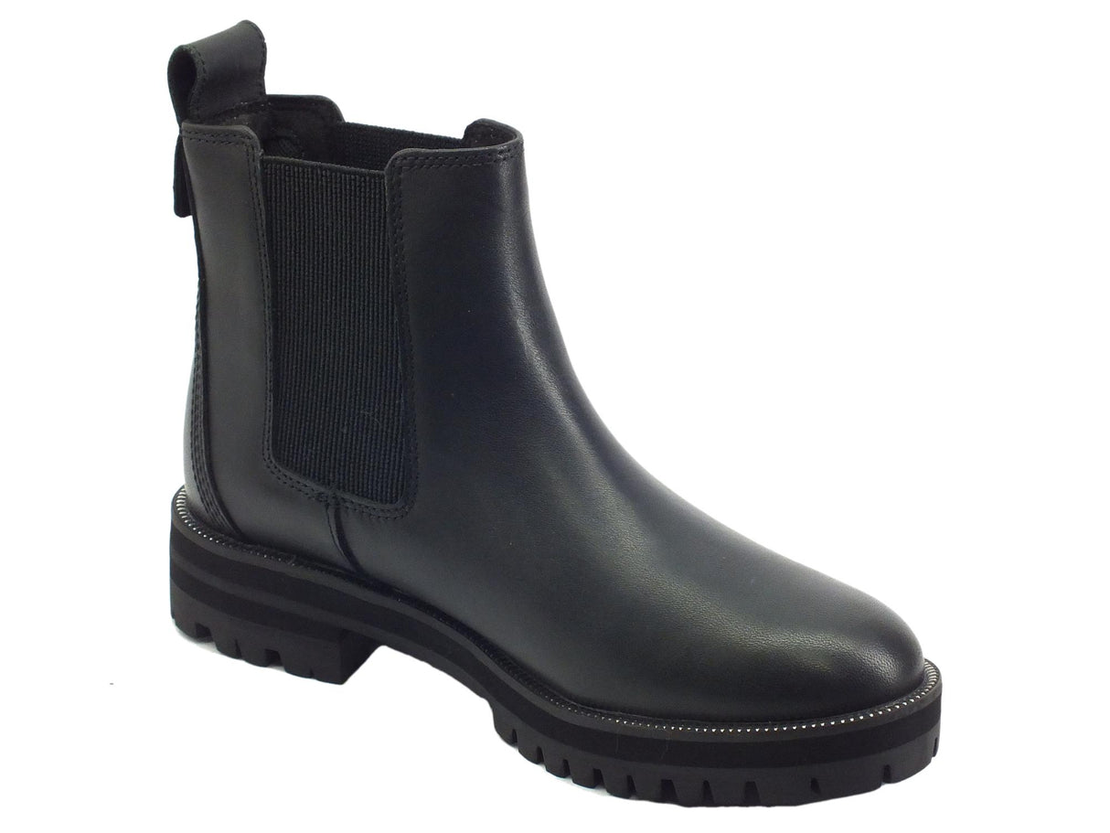 Timberland Timberland 0A2KRE London Square Black Tronchetti per Donna modello Beatles in pelle nero