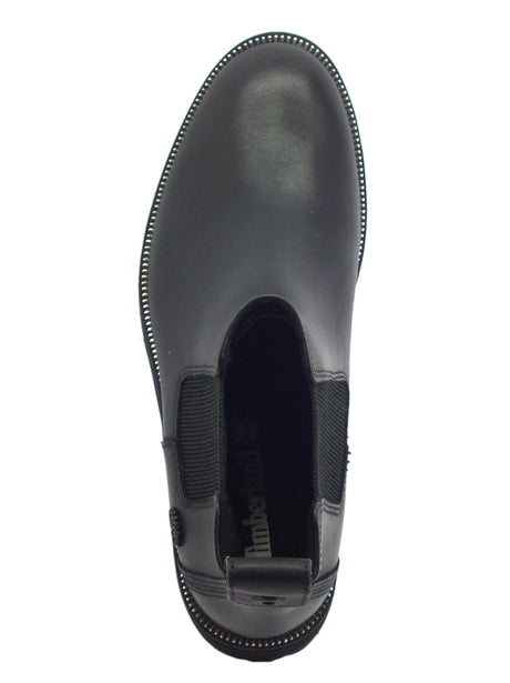 Timberland Timberland 0A2KRE London Square Black Tronchetti per Donna modello Beatles in pelle nero