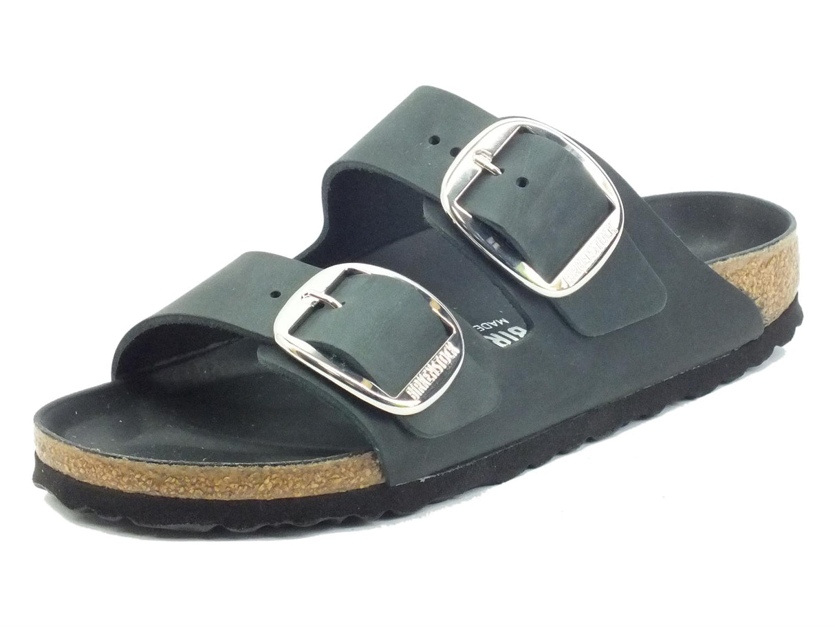 Birkenstock Birkenstock 1011075 Arizona Big Buckle Black Sandali moda per Donna in pelle Big Buckle Black