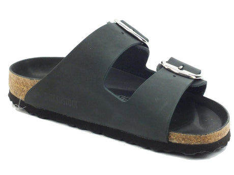 Birkenstock Birkenstock 1011075 Arizona Big Buckle Black Sandali moda per Donna in pelle Big Buckle Black