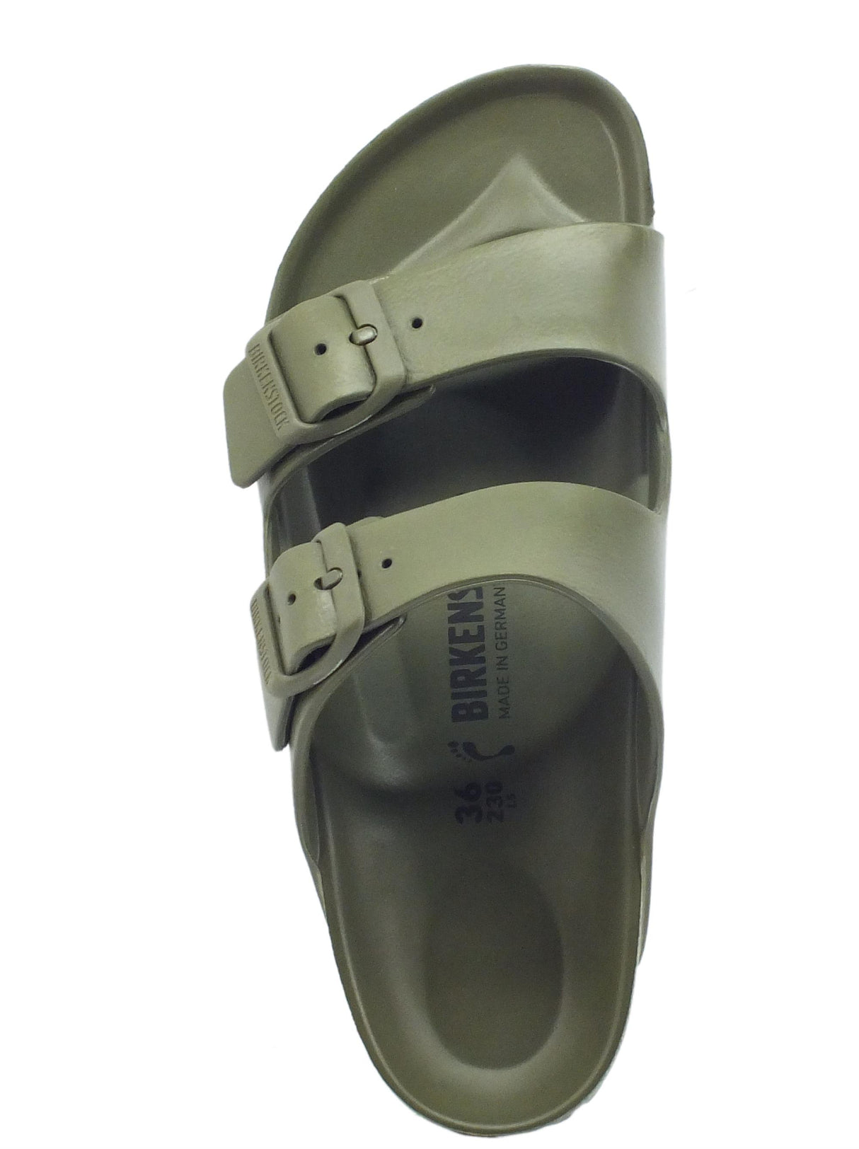 Birkenstock Birkenstock 1019152 Arizona EVA Khaki Sandali per Donna doppia fibia in gomma Khaki