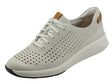 Clarks Clarks Un Rio Tie White Leather Sneakers per Donna in pelle White