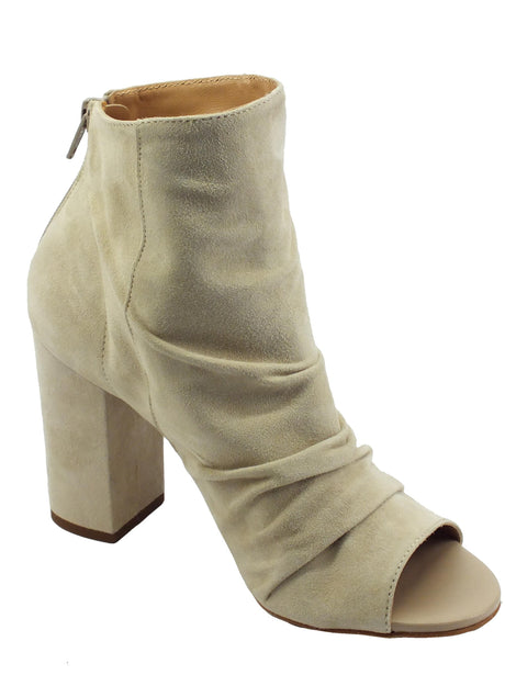 CafèNoir CAFèNOIR EF5002 Beige Tronchetti spuntati per Donna in nabuk con tacco alto Beige