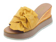 Cinzia Soft Cinzia Soft CB75572M Ocra Sandali Scalsati per Donna in pelle zeppa alta Ocra