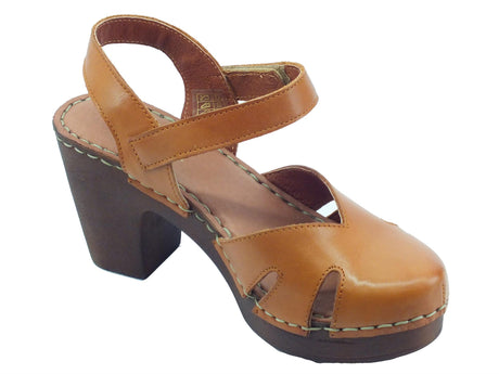 Cinzia Soft Cinzia Soft PQ86185370 Honey Sandali con tacco alto per Donna in pelle con chiusura a strappo Honey