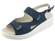Cinzia Soft Cinzia Soft IV10918 Navy Blue Sandali Confort per Donna in nabuk doppio strappo e fibietta Navy Blue