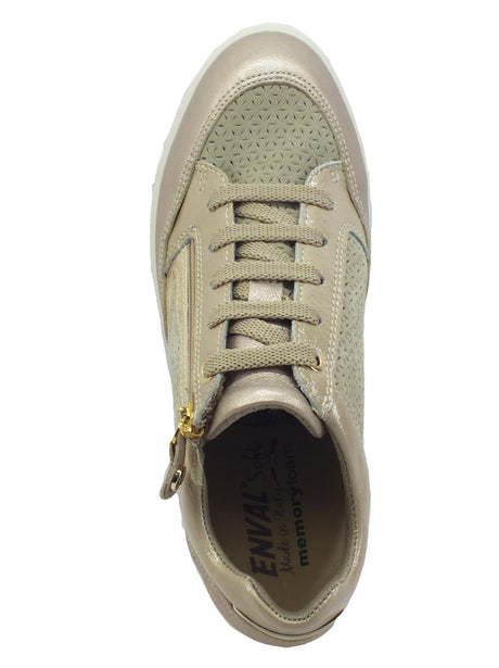 ENVAL Soft ENVAL Soft 1755622 Capra Champagne Sneakers Confort per Donna in pelle champagne Champagne