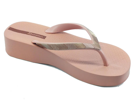 Ipanema Ipanema 83175 Ipanema Mesh Plat Fem Pink Infradito con zeppa bassa per Donna in gomma Pink