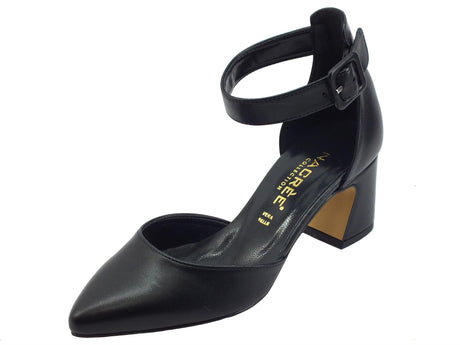 Nacrèe Nacrèe 774K005 Cap Nero Sandali eleganti per Donna a punta tacco medio Nero