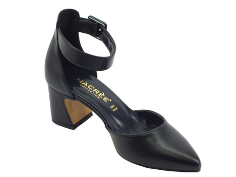 Nacrèe Nacrèe 774K005 Cap Nero Sandali eleganti per Donna a punta tacco medio Nero