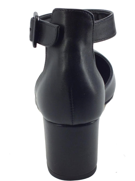 Nacrèe Nacrèe 774K005 Cap Nero Sandali eleganti per Donna a punta tacco medio Nero