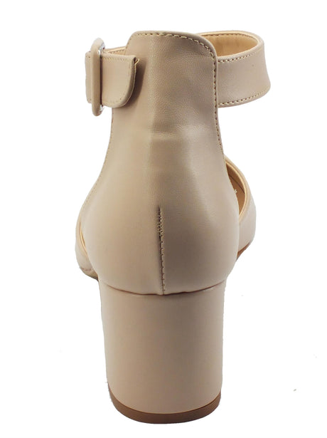 Nacrèe Nacrèe 774K005 Cap Nude Sandali eleganti per Donna a punta tacco medio rosa Nude