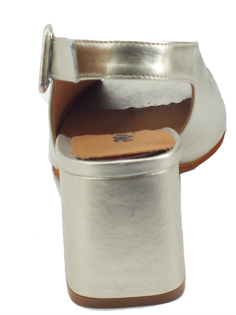 Melluso Melluso N622B Melissa Avana Sandali per Donna in pelle tacco alto Avana