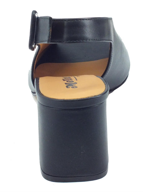 Melluso Melluso N622B Melissa Nero Sandali per Donna in pelle tacco alto Nero