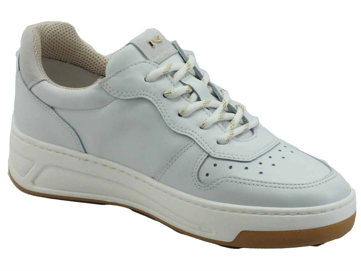 Nero Giardini NeroGiardini E218200D Velvet Bianco Sneakers sportive per Donna in pelle Bianco