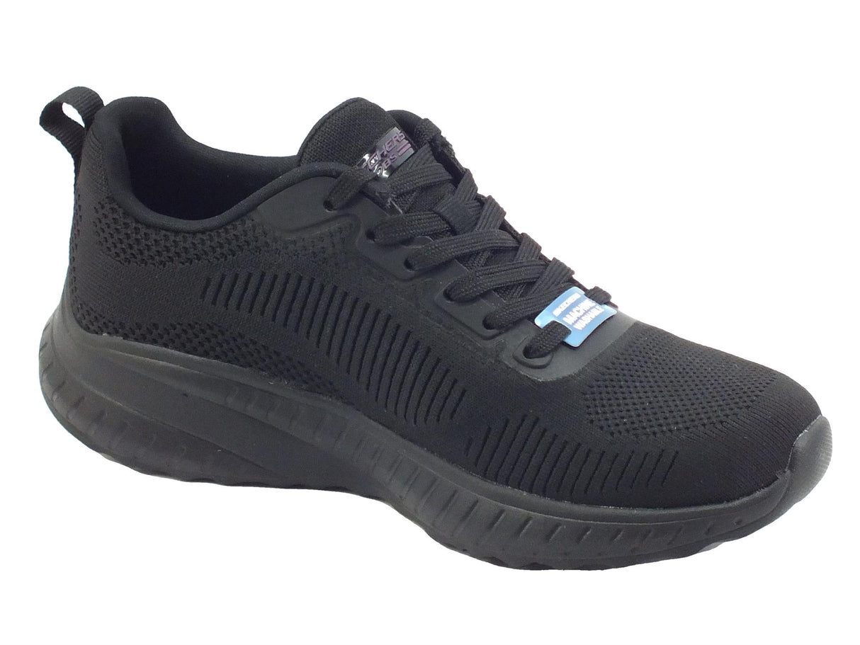 Skechers Skechers Bobs Sport 117209 Face Off Black Scarpe Sportive per Donna in tessuto Black