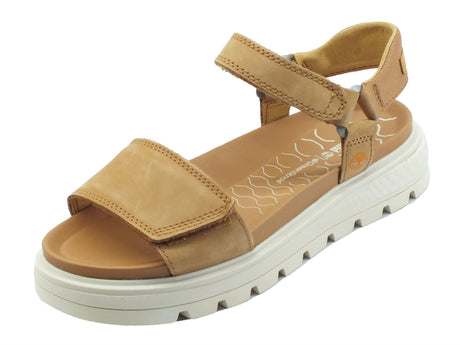 Timberland Timberland 0A2QX3 Ray City Beige Nubuck Sandali per Donna in nabuk zeppa bassa beige
