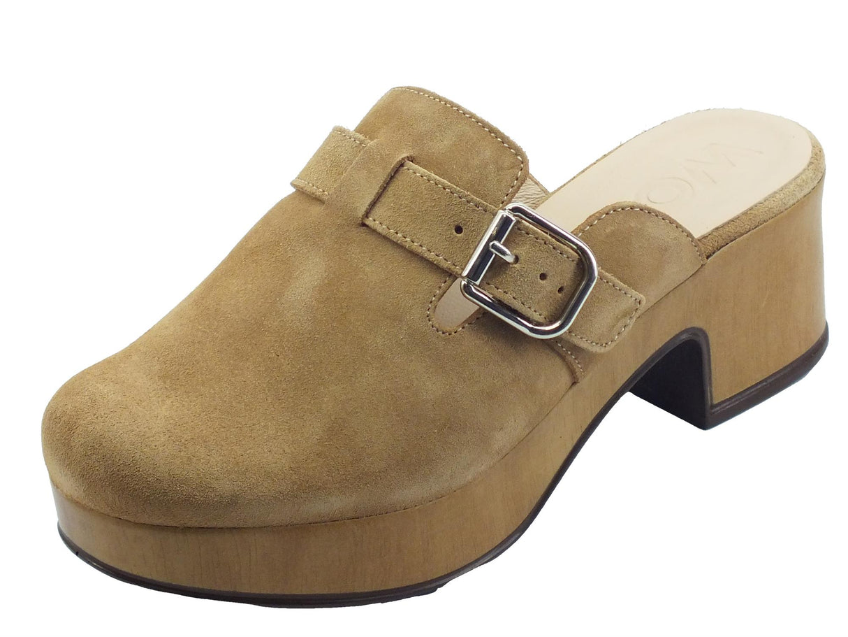 Wonders Wonders D-9503-P Trend Sand Sandali per Donna in nabuk sabbia con tacco basso Sand