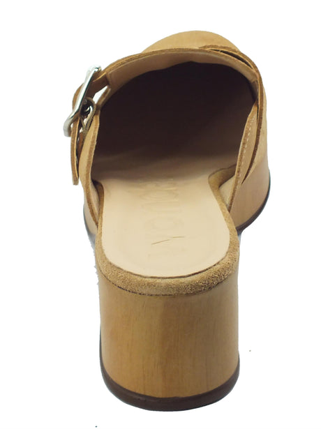 Wonders Wonders D-9503-P Trend Sand Sandali per Donna in nabuk sabbia con tacco basso Sand