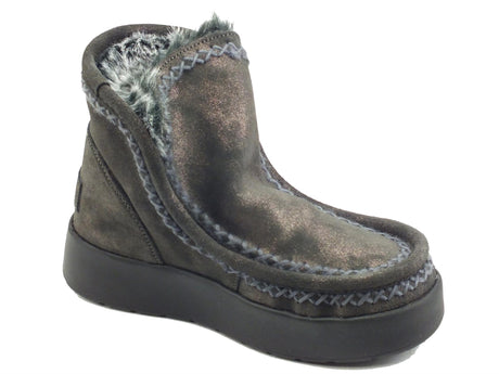 CafèNoir CAFèNOIR DZ6110 Peltro Mammuttini per Donna in nabuk con ecopellicciotto Peltro