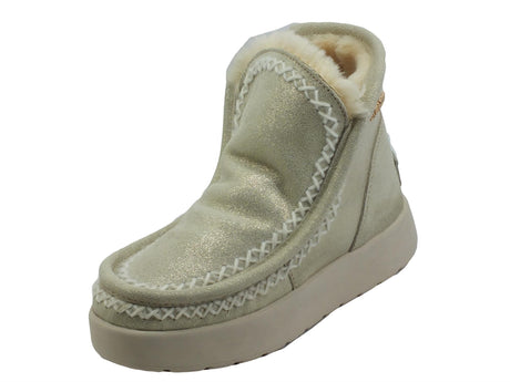 CafèNoir CAFèNOIR DZ6110 Platino Mammuttini per Donna in nabuk con ecopellicciotto Platino