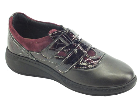 Cinzia Soft Cinzia Soft IM52027VV Bordò Sneakers Confort per Donna in pelle con doppia chiusura strappo Bordò
