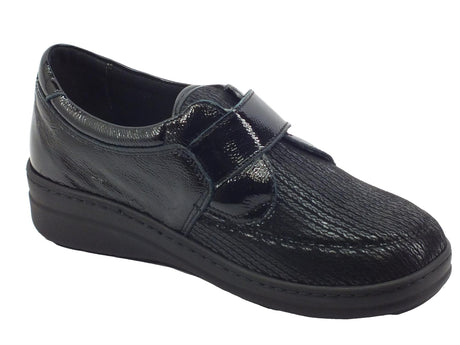 Cinzia Soft Cinzia Soft IM54018MVV Nero Sneakers Confort per Donna in pelle con doppia chiusura a lampo Nero