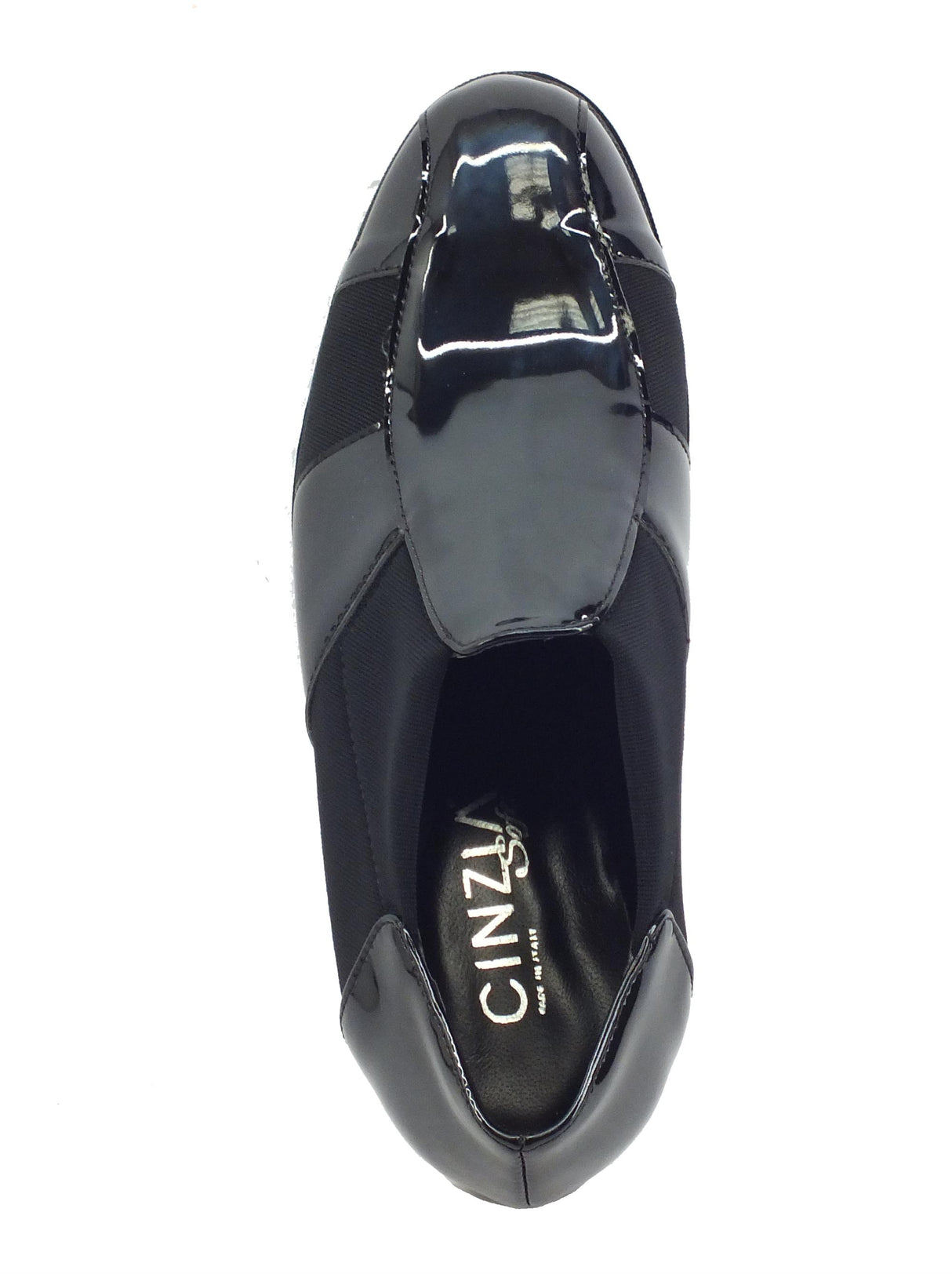 Cinzia Soft Cinzia Soft MM854480 Nero Mocassini per Donna in ecopelle vernicitata lucida con zeppa alta Nero