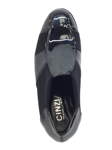 Cinzia Soft Cinzia Soft MM854480 Nero Mocassini per Donna in ecopelle vernicitata lucida con zeppa alta Nero