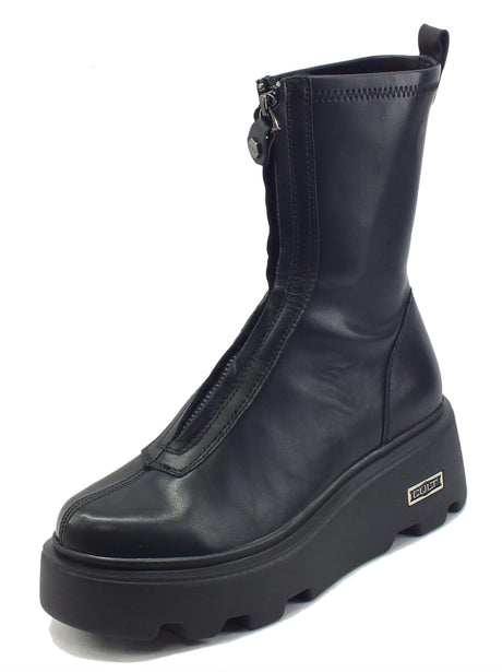 CULT CULT New Rock CLW355400 Black Anfibi Donna in pelle modello paracadutista nero