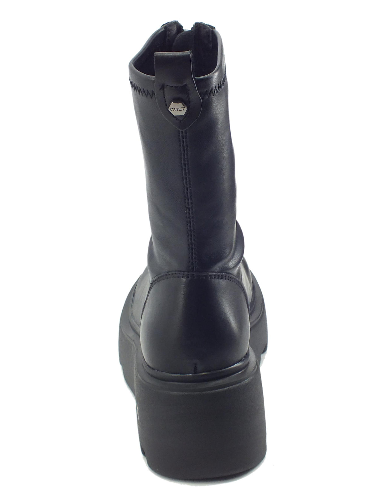 CULT CULT New Rock CLW355400 Black Anfibi Donna in pelle modello paracadutista nero