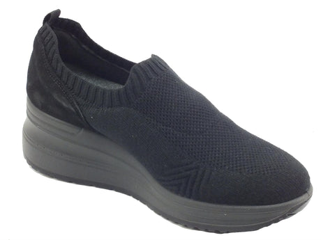 ENVAL Soft ENVAL Soft 2760300 Nero Mocassini Confort per Donna in tessuto zeppa alta Nero