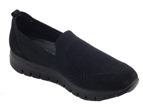 ENVAL Soft ENVAL Soft 2767200 Tes Nero Mocassini Confort per Donna in tessuto zeppa media Nero