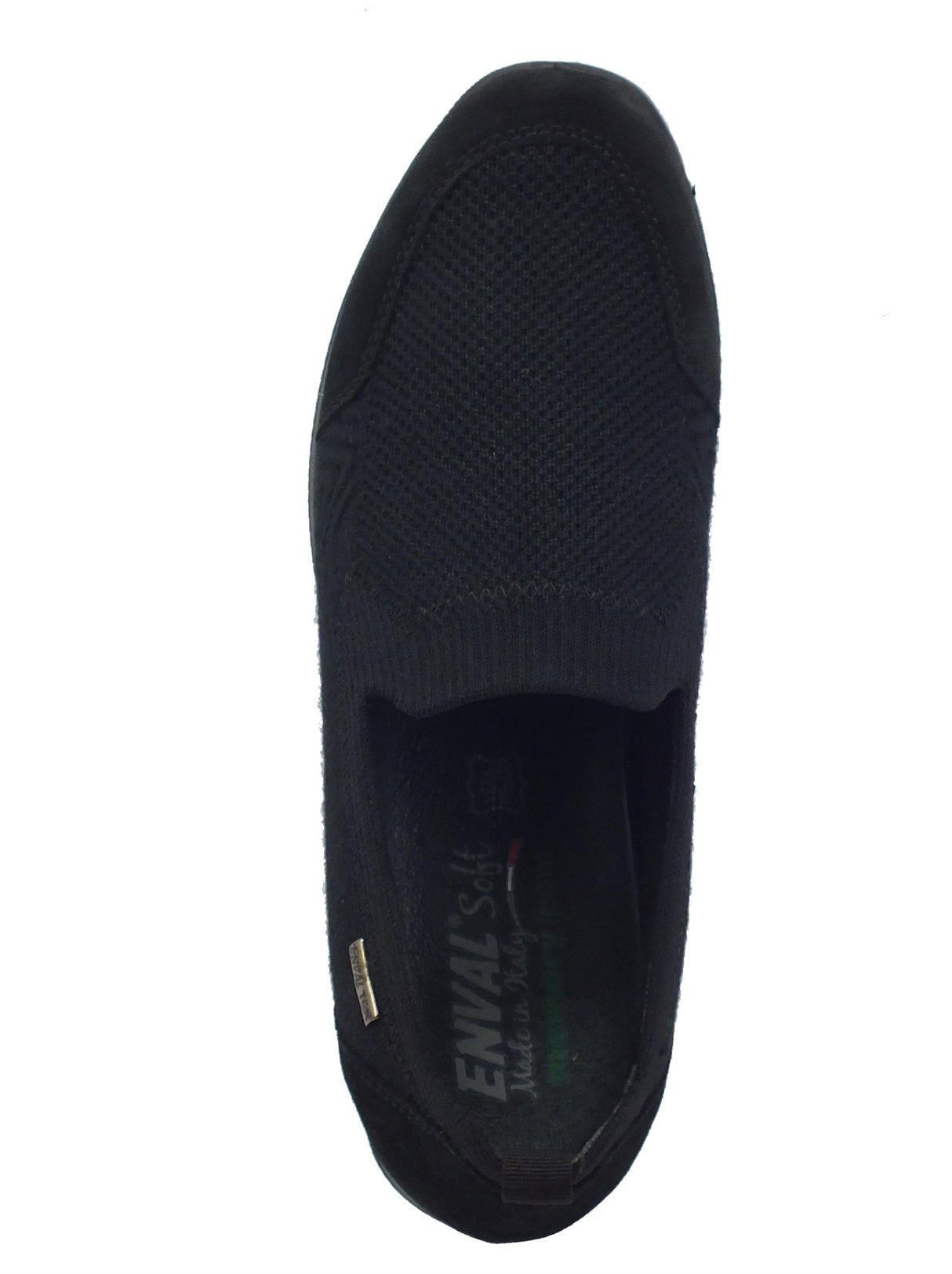 ENVAL Soft ENVAL Soft 2767200 Tes Nero Mocassini Confort per Donna in tessuto zeppa media Nero