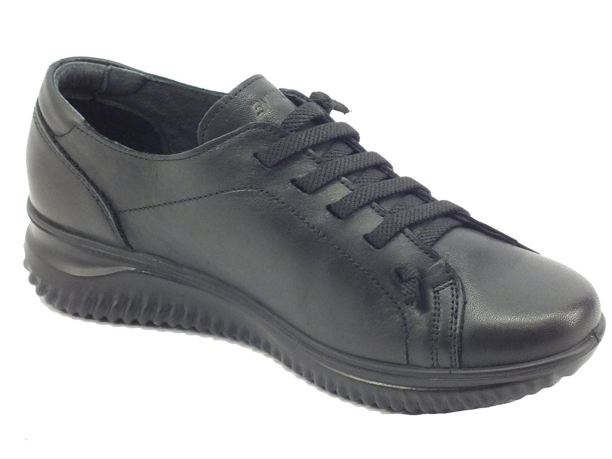 ENVAL Soft ENVAL Soft 2768000 Nauk Canyon Nero Scarpe Confort per Donna in pelle con allaccio rapido Nero
