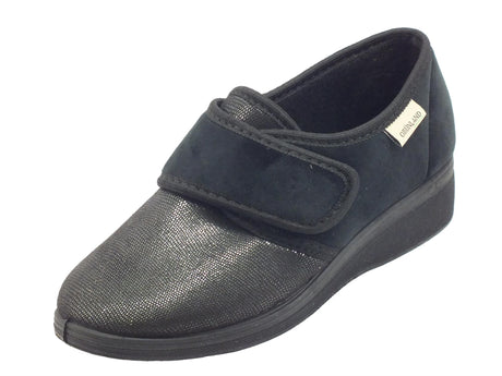 Grunland Grunland IRAE PA0598 Nero Pantofole chiuse per Donna in tessuto elasticizzato nero