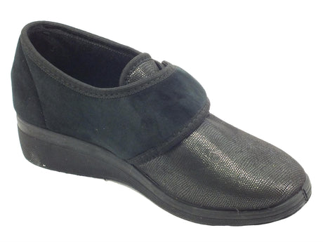 Grunland Grunland IRAE PA0598 Nero Pantofole chiuse per Donna in tessuto elasticizzato nero