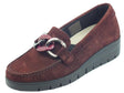 Grunland Grunland TAFA SC5601 Bordò Mocassini Classici per Donna in pelle scamosciata zeppa media bordò