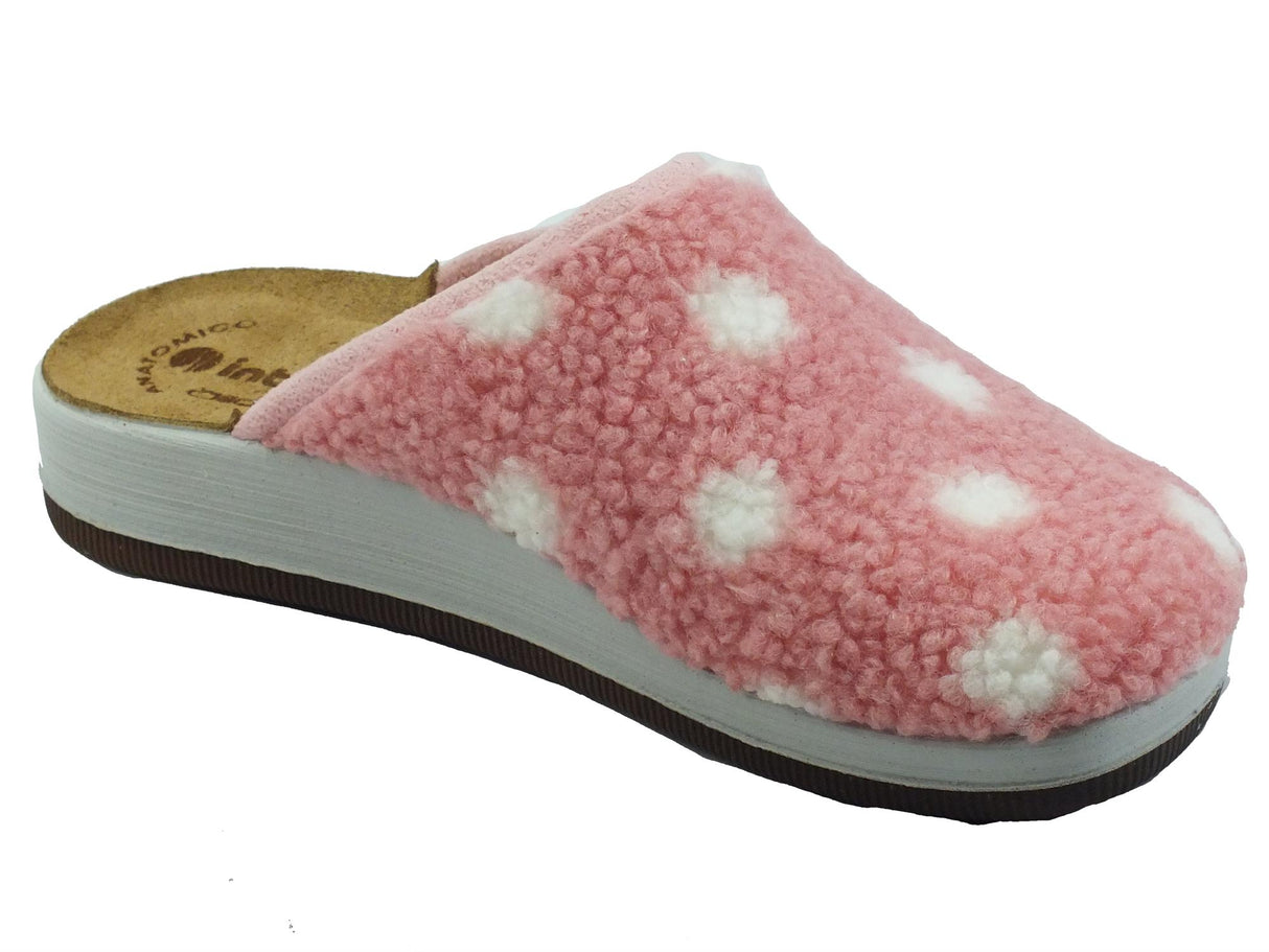 InBlu InBlu CT000024 Rosa Pantofole per Donna in tessuto spugna sottopiede anatomico Rosa