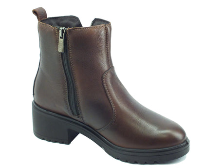 Igi&Co Igi&Co 2653011 Vitello Rusty Cuoio Tronchetti per Donna in pelle tacco medio Cuoio