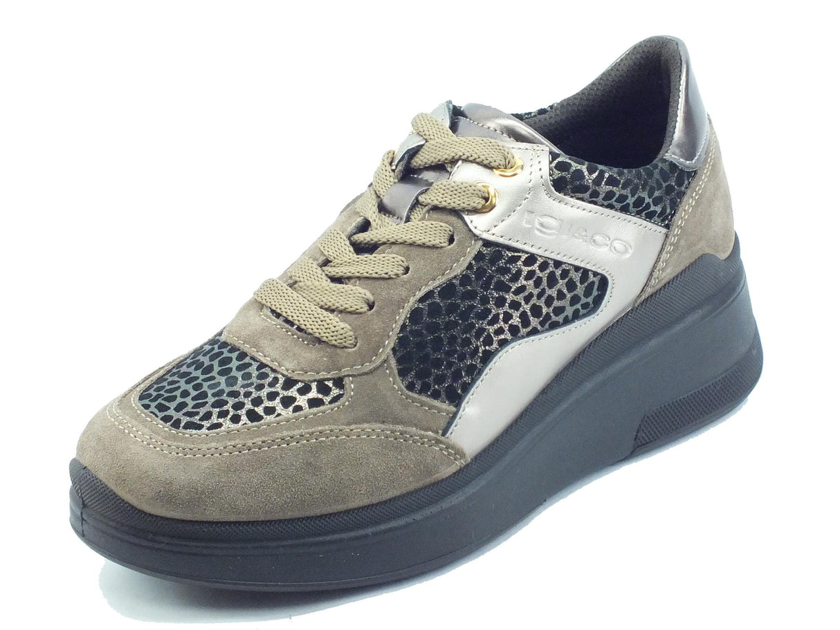 Igi&Co Igi&Co 2656722 Scam. Gira Fango Sneakers per Donna in nabuk Fango