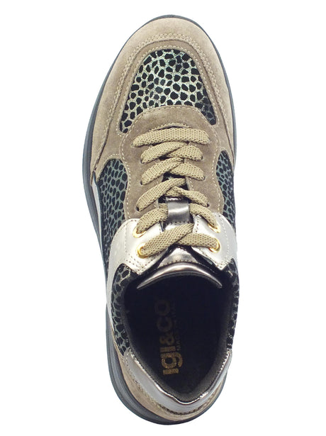 Igi&Co Igi&Co 2656722 Scam. Gira Fango Sneakers per Donna in nabuk Fango