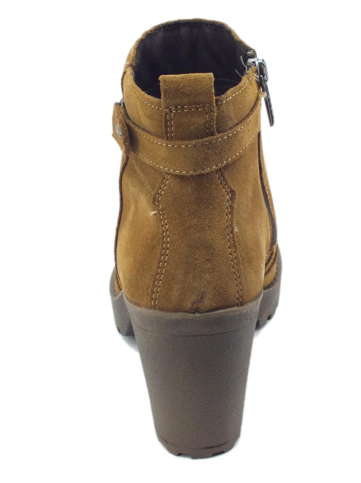 Igi&Co Igi&Co 2662022 Scam. Super Cognac Tronchetti per Donna in nabuk tacco alto e lampo cognac