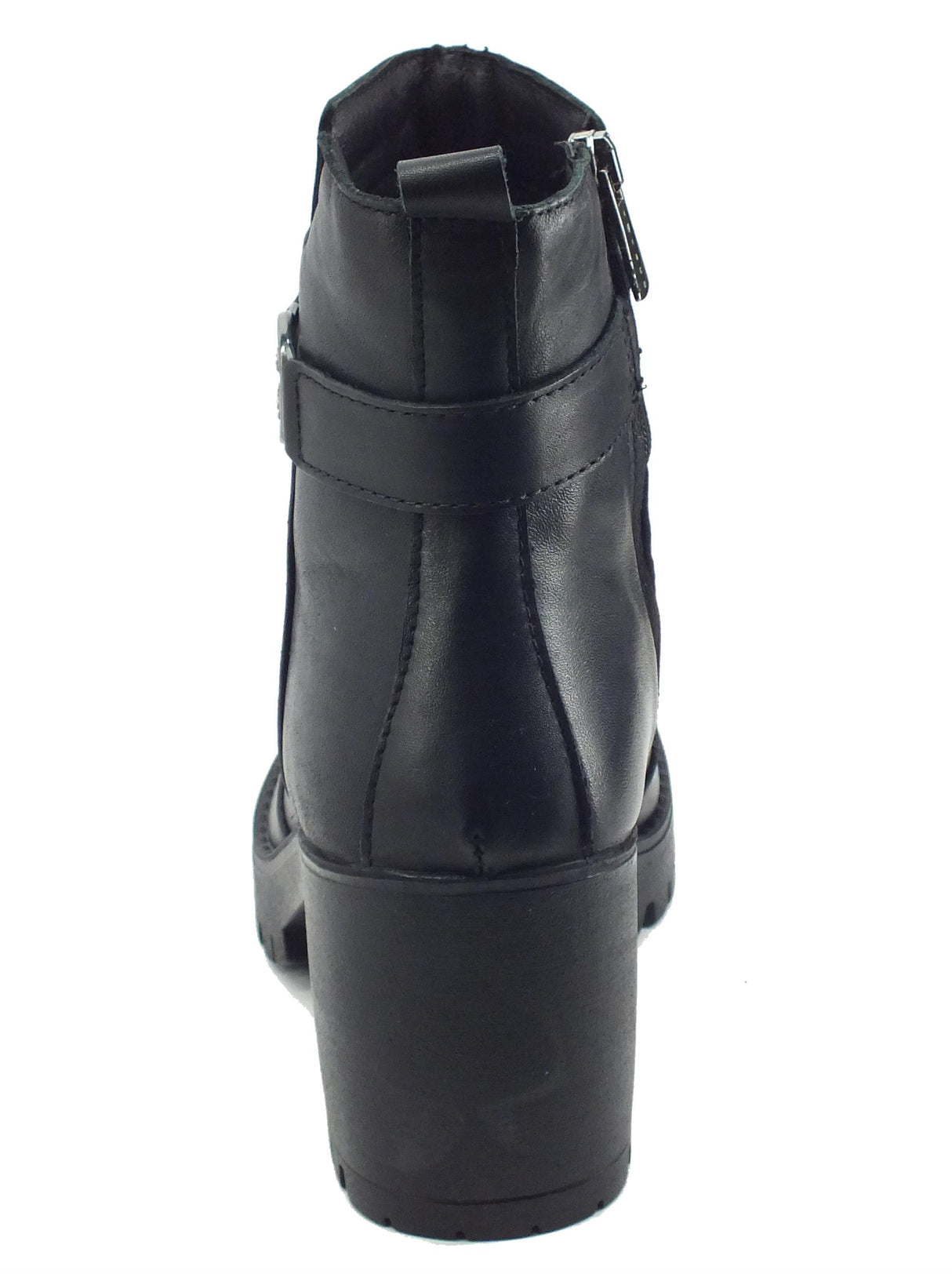 Igi&Co Igi&Co 2668900 Nappa Foulard Nero Tronchetti eleganti per Donna in pelle tacco alto Nero