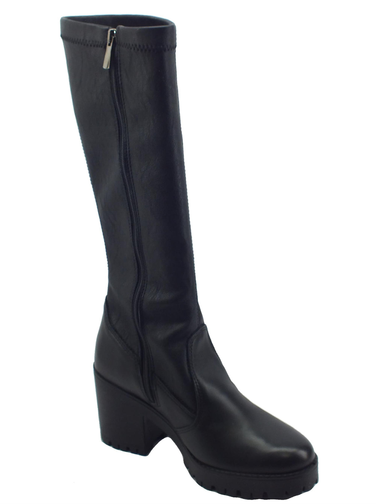 Igi&Co Igi&Co 2669000 Nappa Sint Nero Stivali per Donna in pelle ed ecopelle con lampo e tacco alto Nero
