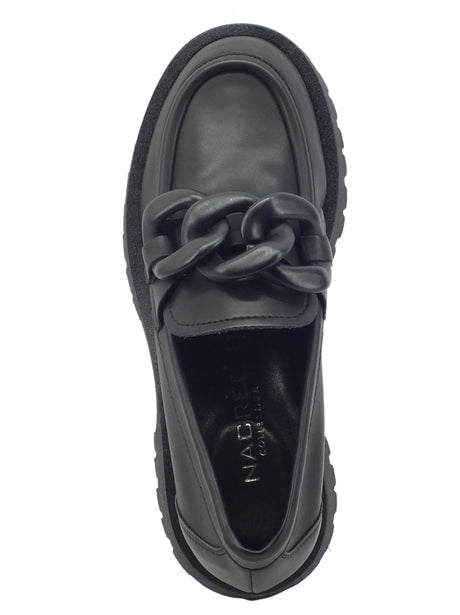 Nacrèe Nacrèe 631023 Spazzolato Nero Mocassini eleganti per Donna modello classico nero