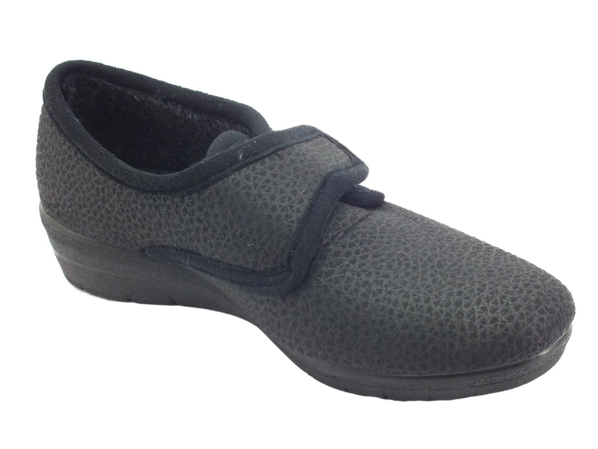 Melluso Melluso PD819 Nero Pantofole per Donna in tessuto nero